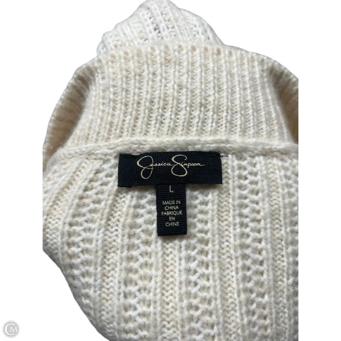 Sweater By Jessica Simpson In Cream, Size: L