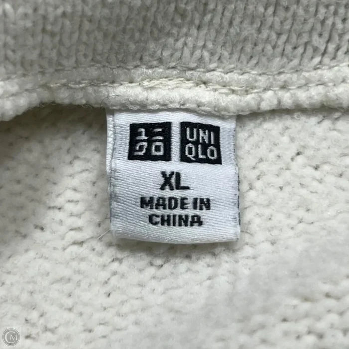 Sweater By Uniqlo In Cream, Size: Xl