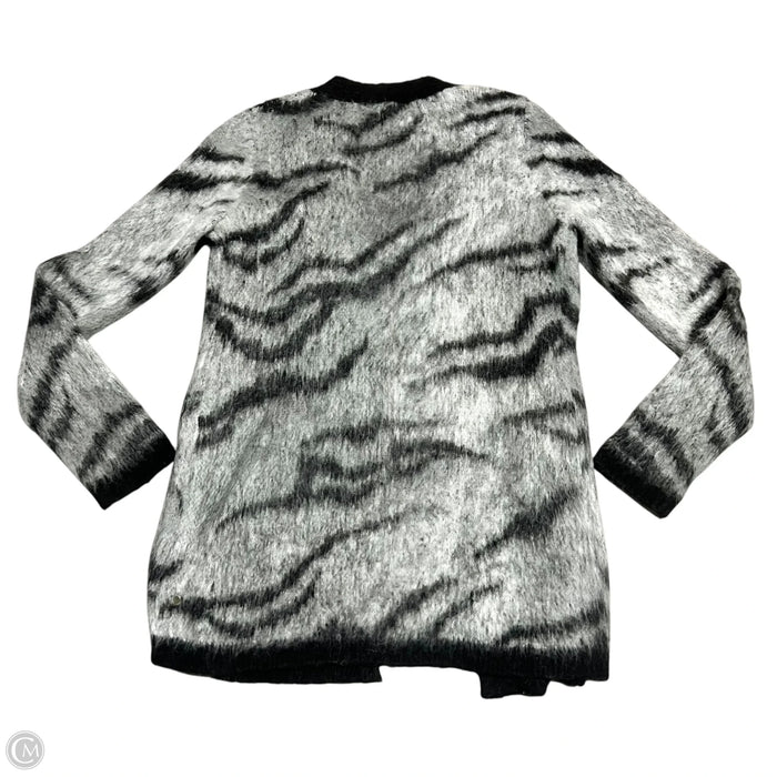 Sweater Cardigan By White House Black Market In Black & Grey, Size: S