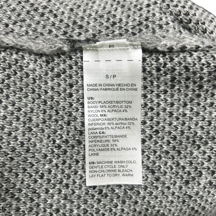 Sweater Cardigan By White House Black Market In Black & Grey, Size: S