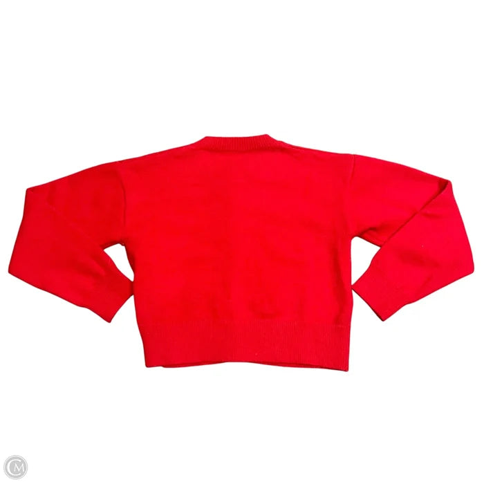 Sweater Cardigan In Red, Size: S