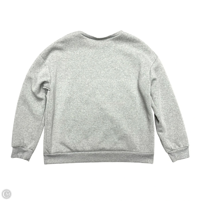 Sweatshirt Crewneck In Grey, Size: 1x