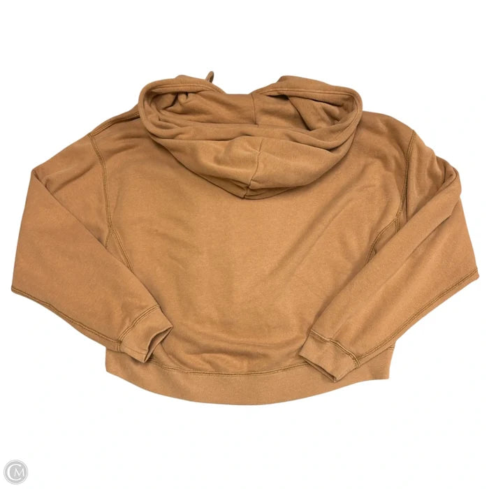 Sweatshirt Hoodie By Abercrombie And Fitch In Brown, Size: M