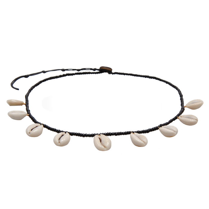 Sweet Escape Island Girl Necklace, flat lay with clasp