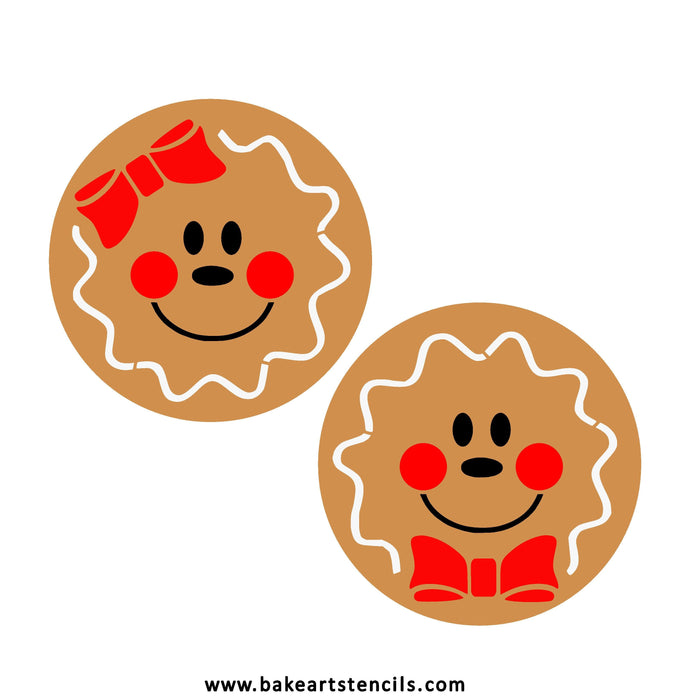 Switch a Gingerbread Oreo Stencil bakeartstencil