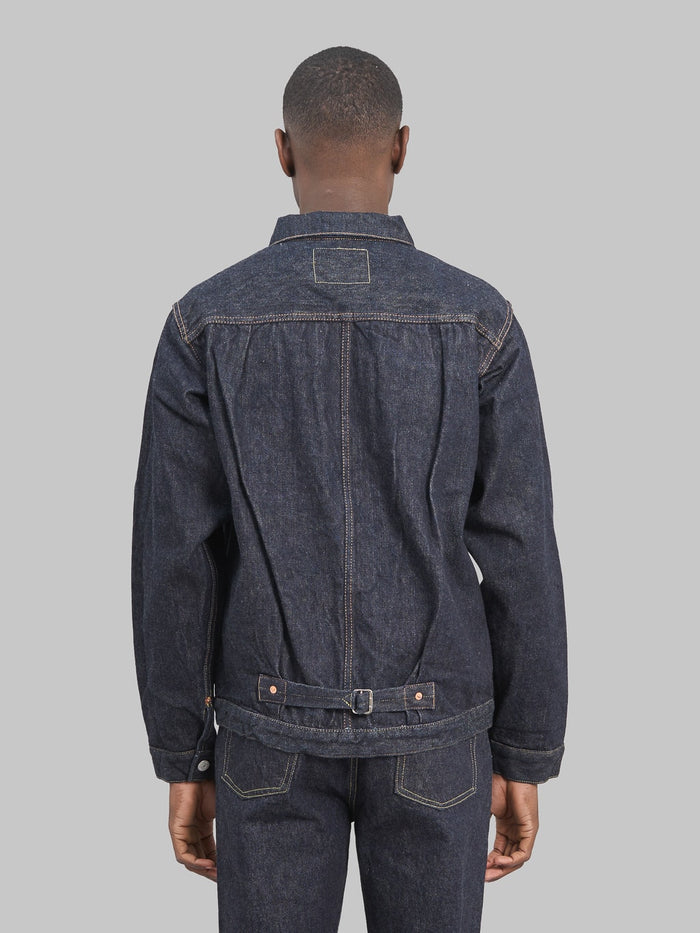 tcb 30s denim jacket model back fit