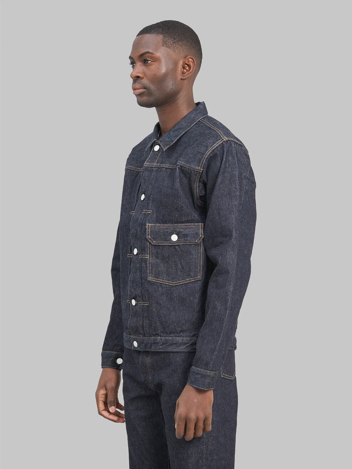 tcb 30s denim jacket model side fit