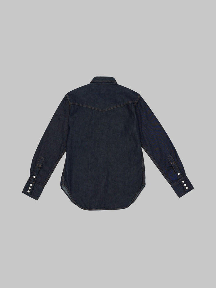 tcb jeans ranchman selvedge denim shirt back