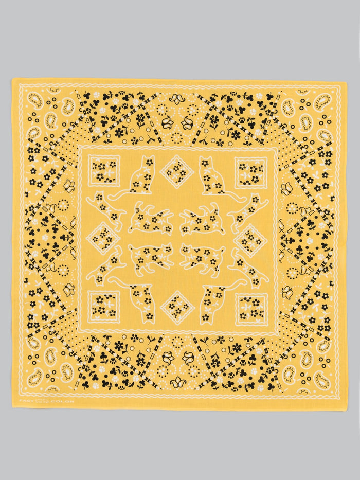 tcb cat bandana yellow