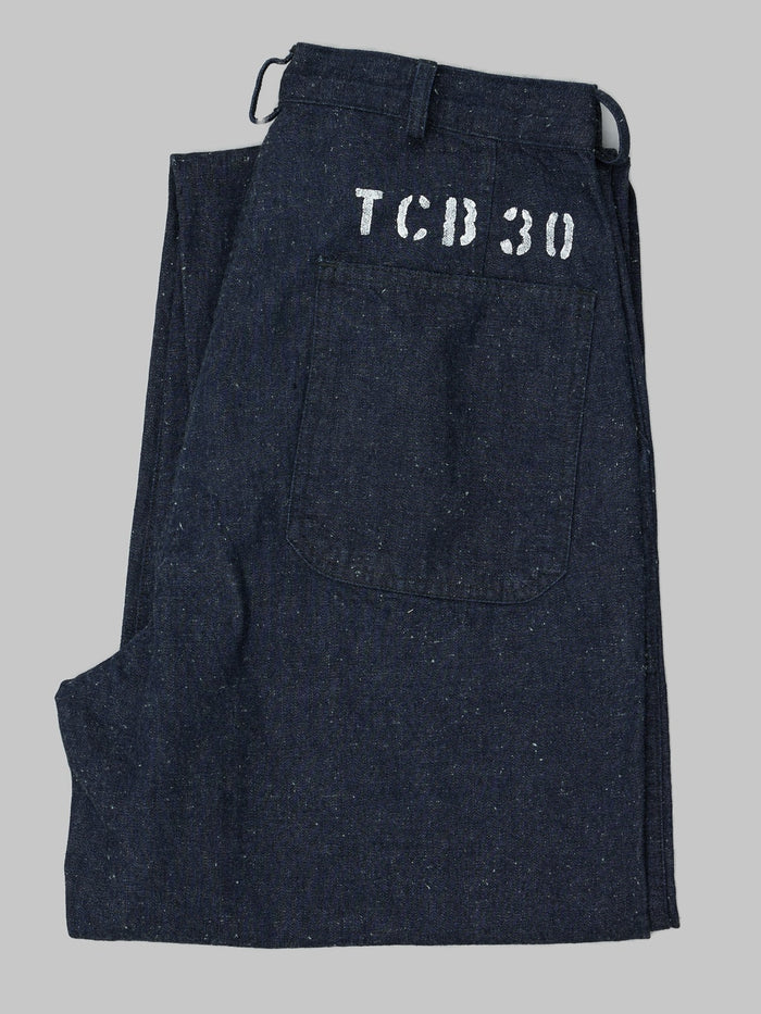 tcb jeans usn seamens denim trousers high rise