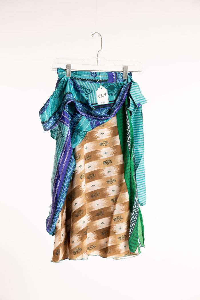 Long Sari Silk Magic Skirt