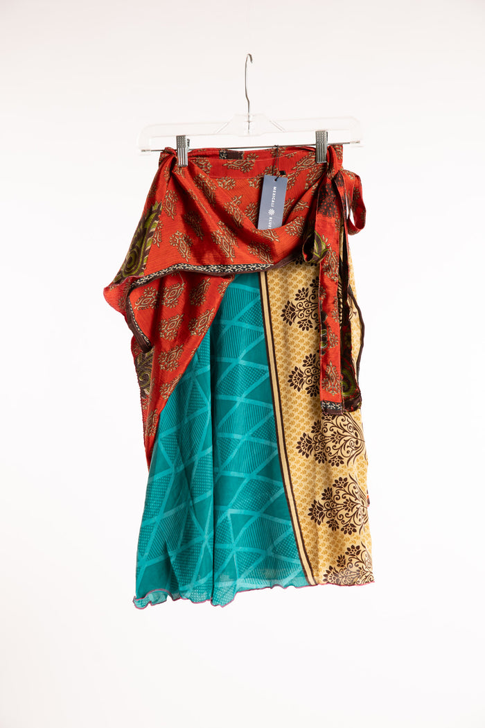 Long Sari Silk Magic Skirt