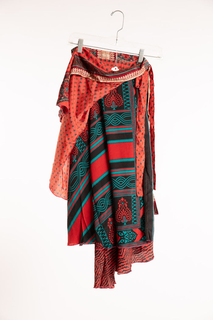 Long Sari Silk Magic Skirt