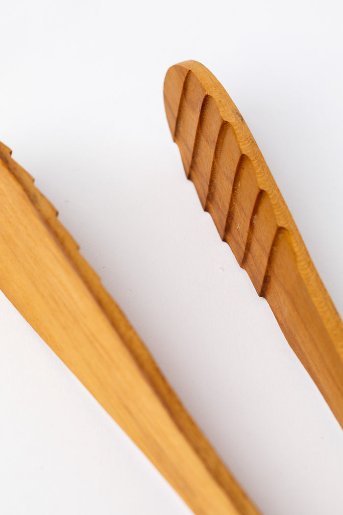 Teak Wooden Tongs