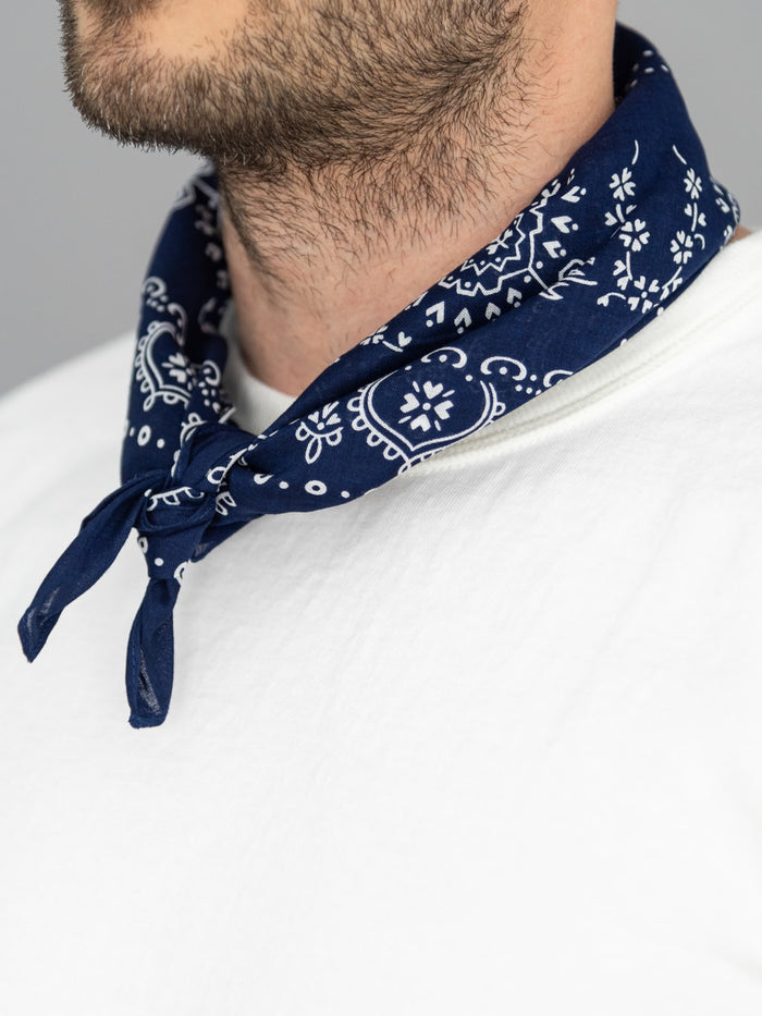 The Flat Head bandana cotton navy
