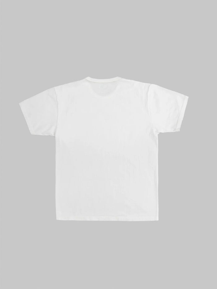 The Flat Head Loopwheeled Heavyweight Plain T-Shirt White