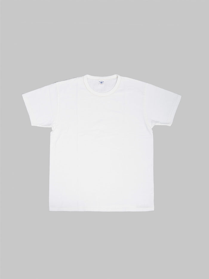 The Flat Head Loopwheeled Heavyweight Plain T-Shirt White