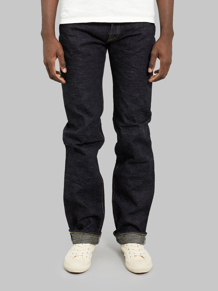 The Strike Gold 5103 15oz Slub Grey Weft regular Straight Jeans front