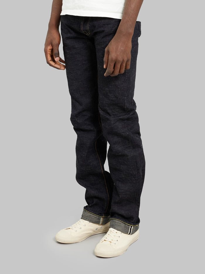 The Strike Gold 5103 15oz Slub Grey Weft regular Straight Jeans side