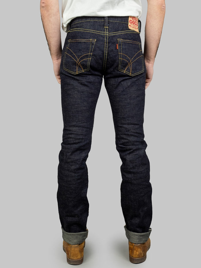 The Strike Gold Slub Weft Slim Jeans fit back rise