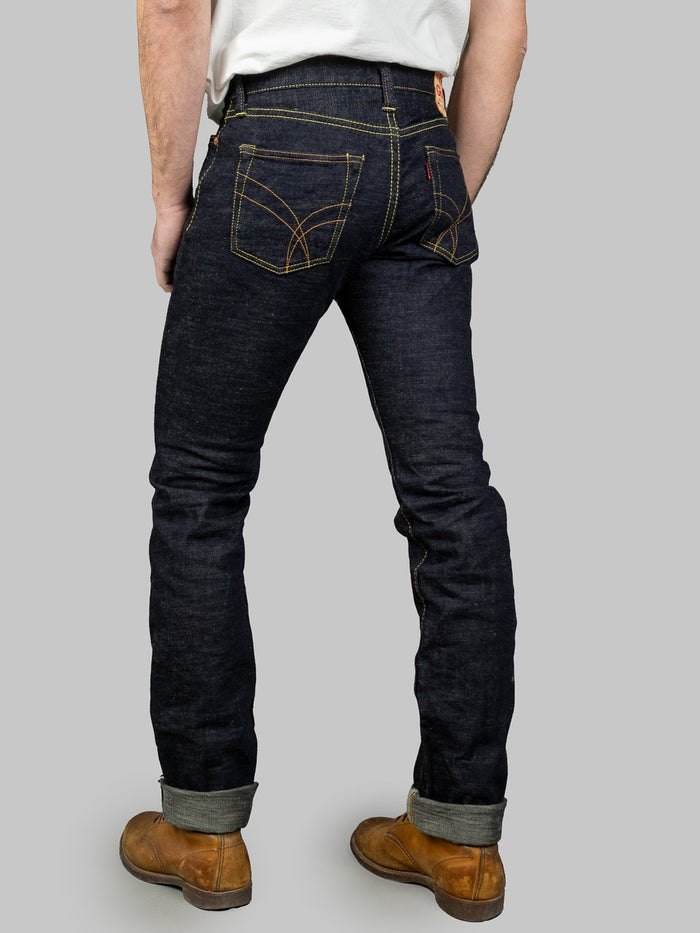 The Strike Gold Slub Weft Slim Jeans fit back