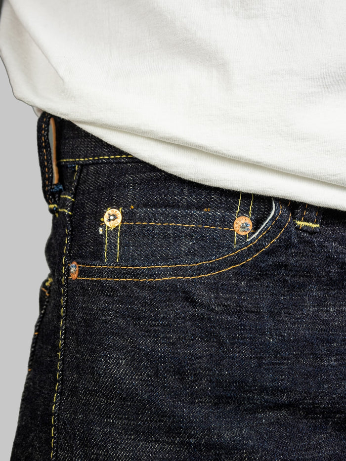The Strike Gold Slub Weft Slim Jeans fit coin pocket