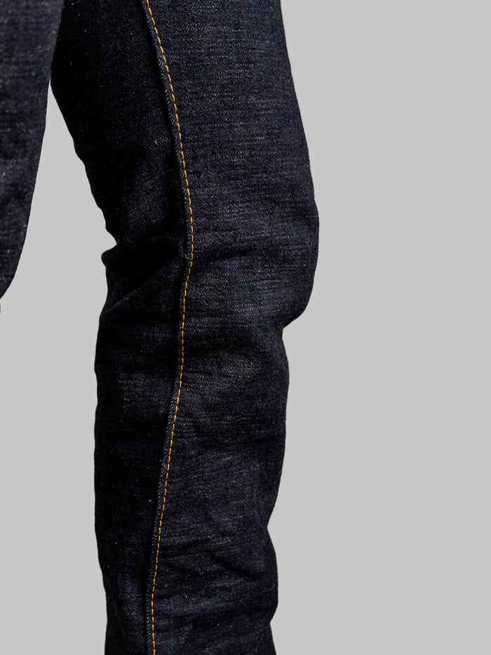 The Strike Gold Slub Weft Slim Jeans fit leg inseam