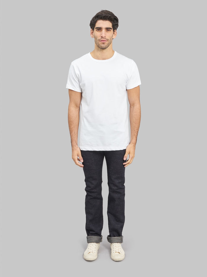 The Strike Gold 5109 15oz Slub Grey Weft Slim Tapered Jeans fit