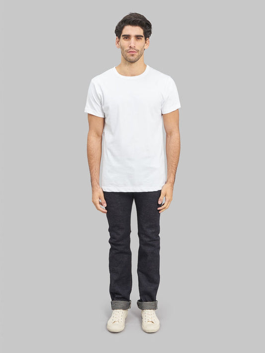 The Strike Gold 5109 15oz Slub Grey Weft Slim Tapered Jeans fit