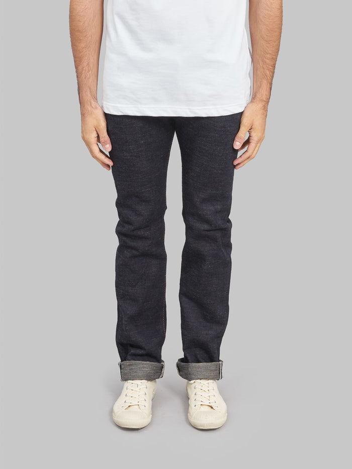 The Strike Gold 5109 15oz Slub Grey Weft Slim Tapered Jeans front