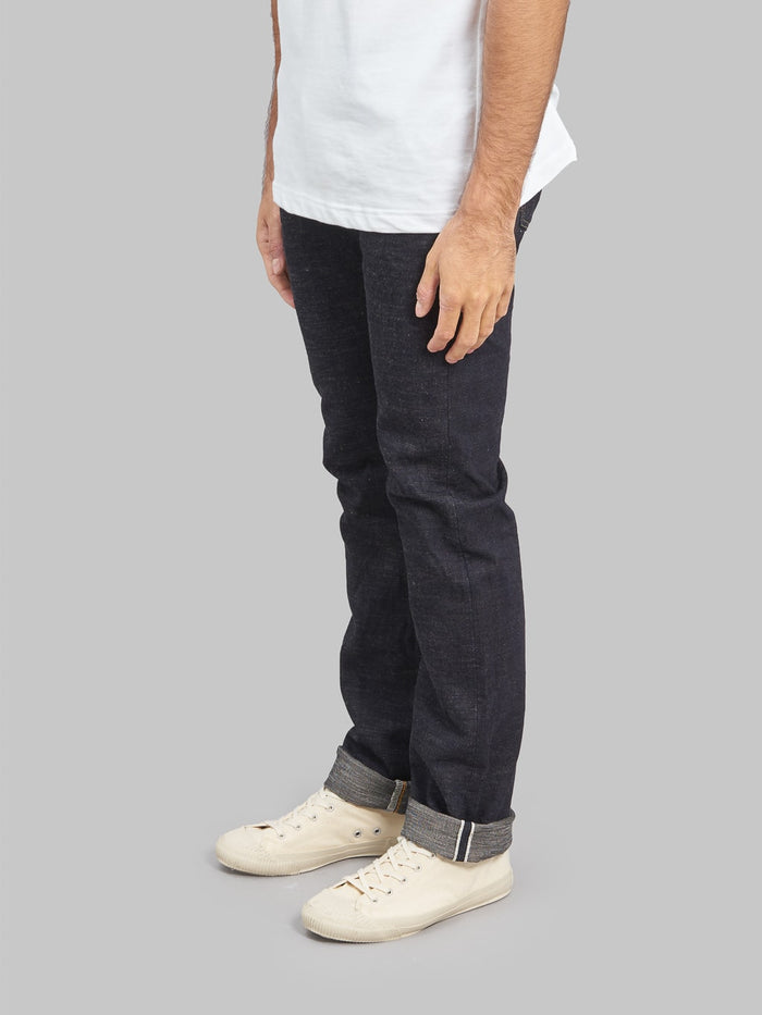 The Strike Gold 5109 15oz Slub Grey Weft Slim Tapered Jeans side