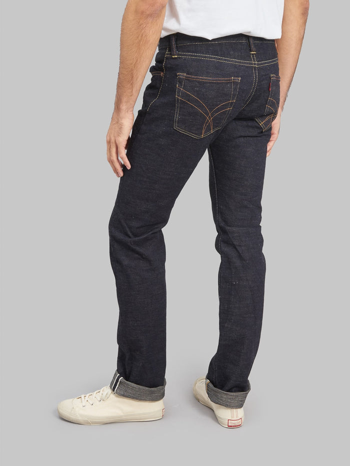 The Strike Gold 5109 15oz Slub Grey Weft Slim Tapered Jeans style