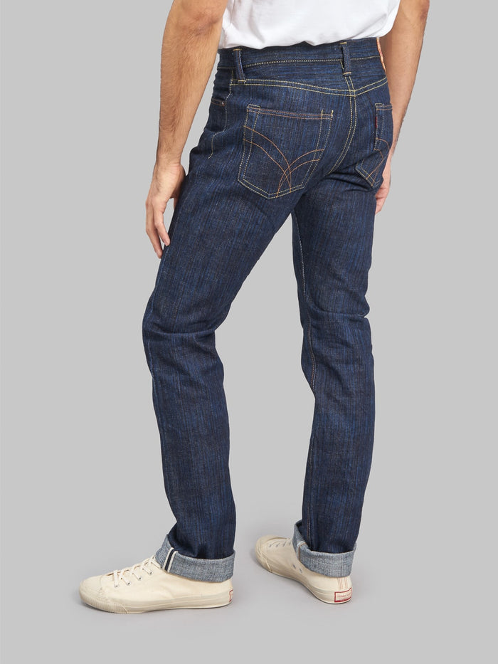 the Strike Gold 8109 Shower Slub Slim Tapered Jeans fitting