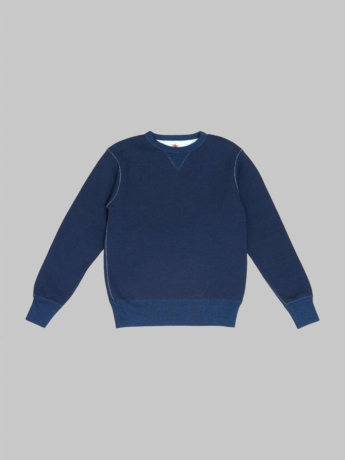The Strike Gold Indigo Yarn Dyed Loopwheeled Sweatshirt front
