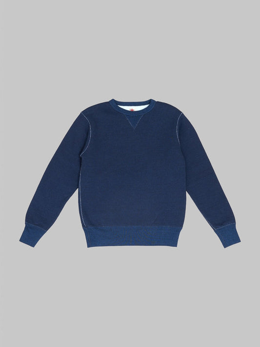The Strike Gold Indigo Yarn Dyed Loopwheeled Sweatshirt front