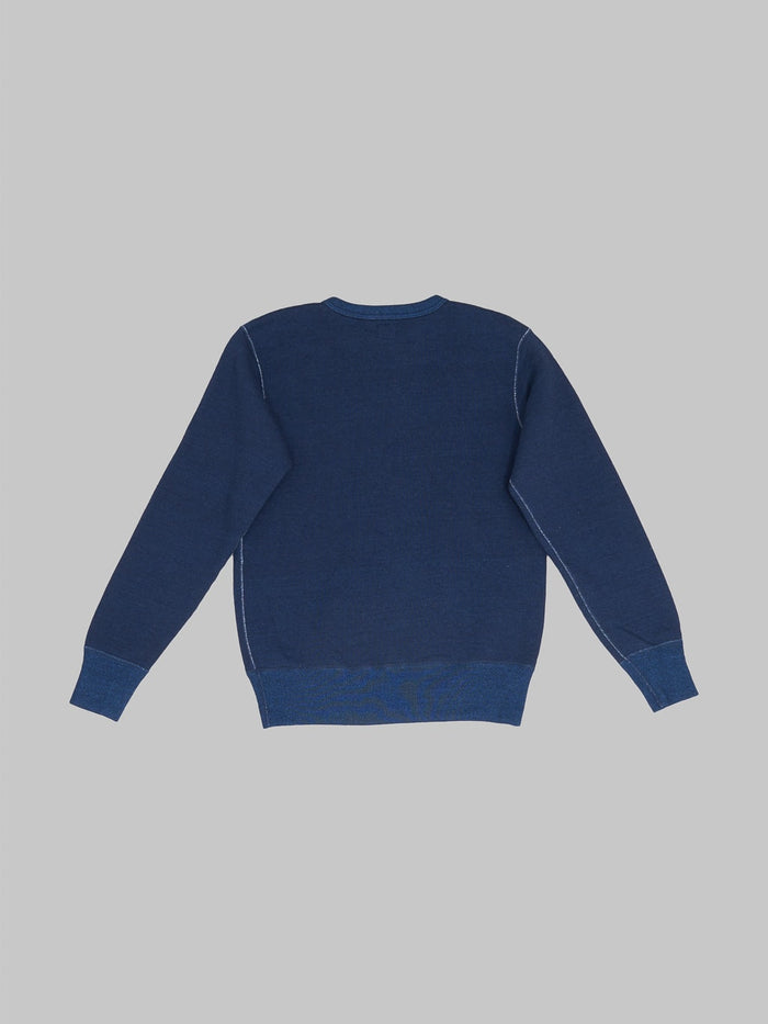 The Strike Gold Indigo Yarn Dyed Loopwheeled Sweatshirt back
