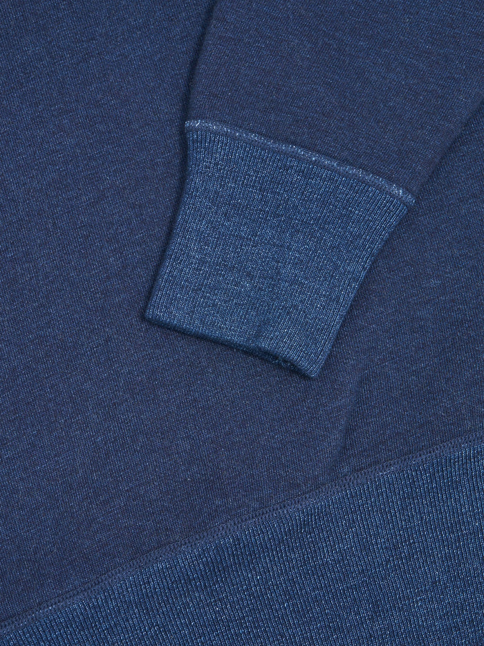 The Strike Gold Indigo Yarn Dyed Loopwheeled Sweatshirt cuff
