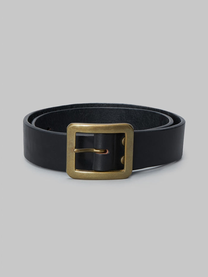 the strike gold leather black belt japan made