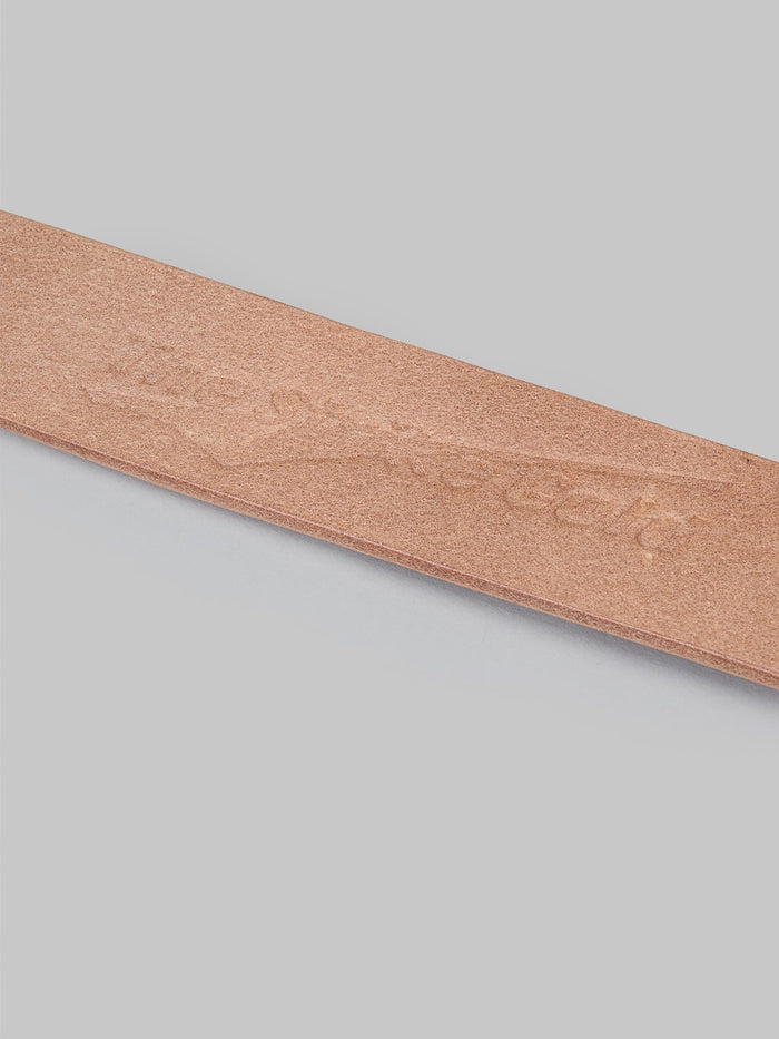 the strike gold leather belt tan brand logo