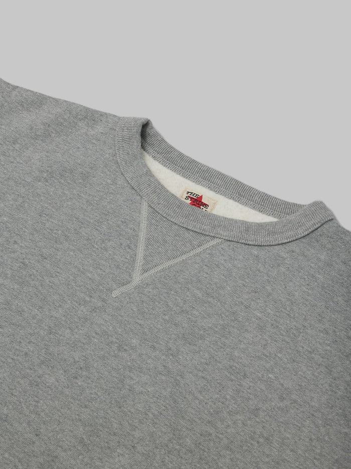 the strike gold loopwheeled sweatshirt grey crew neck