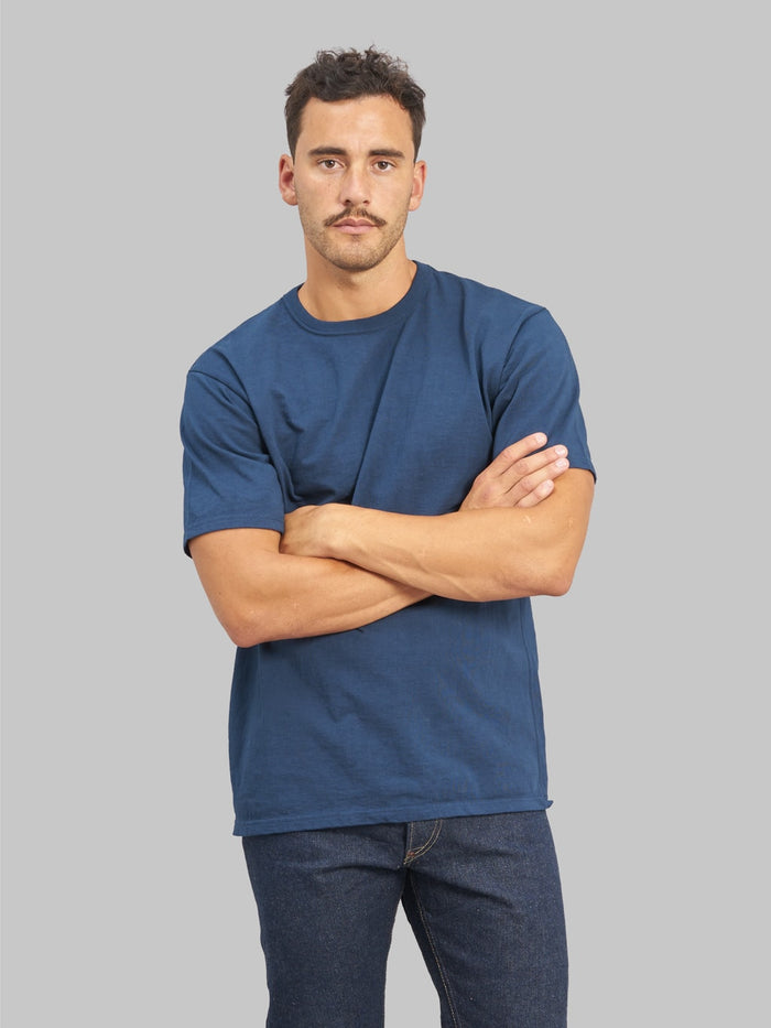 the strike gold loopwheel tshirt navy style