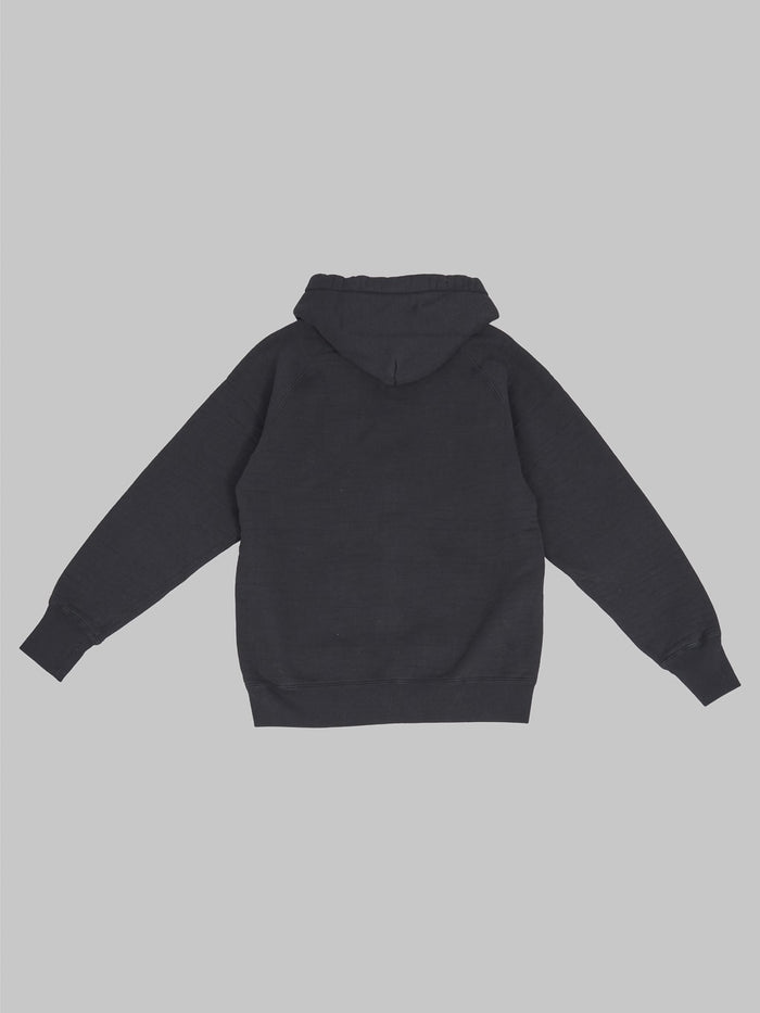 the strike gold zip hoodie black back view