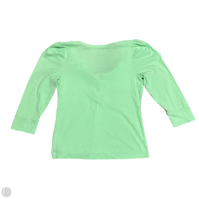 Top Long Sleeve Designer By Lilly Pulitzer In Green, Size: S