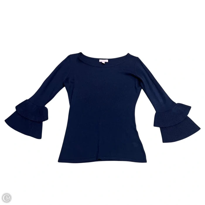 Top Long Sleeve Designer By Lilly Pulitzer In Navy, Size: Xs