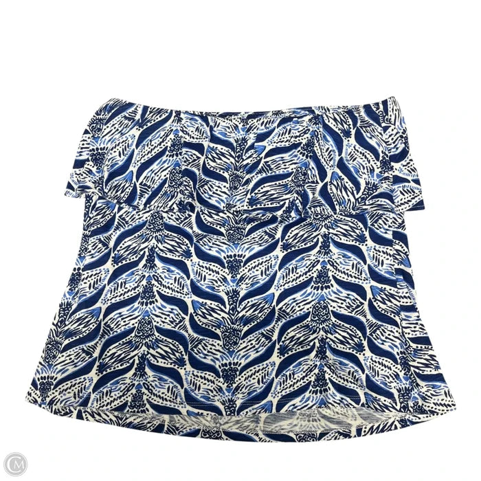 Top Sleeveless Designer By Lilly Pulitzer In Blue & White, Size: M