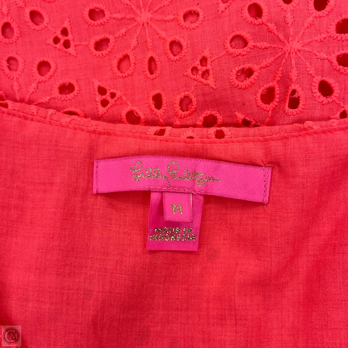 Top Sleeveless Designer By Lilly Pulitzer In Orange, Size: M