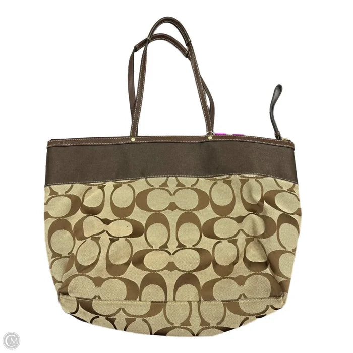 Tote Designer By Coach, Size: Large