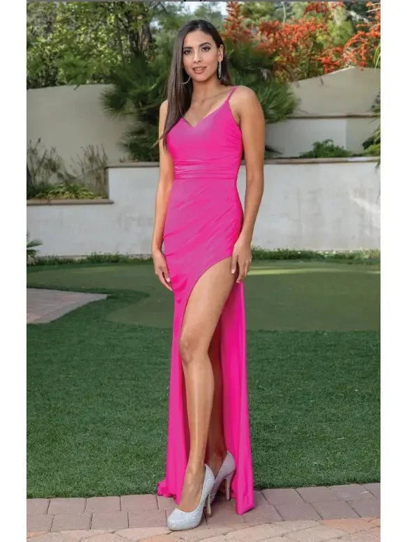 {Wholesale Train Detail Prom Dress} - {} at {Linda Mariposa}