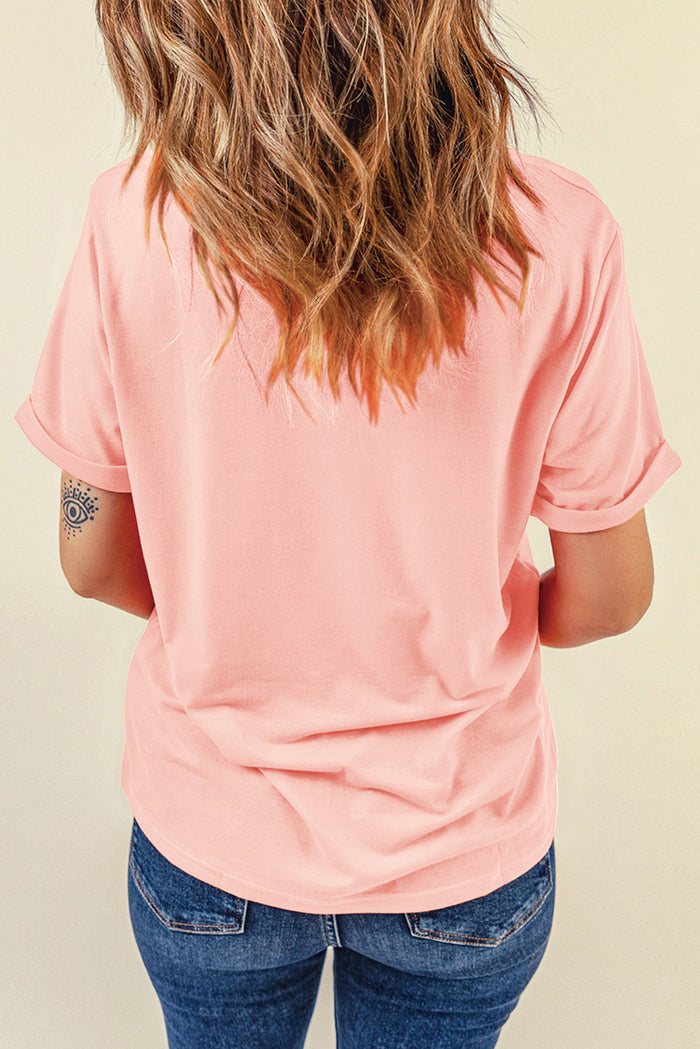 Trendy Boot Graphic Round Neck T-Shirt for Casual Comfort