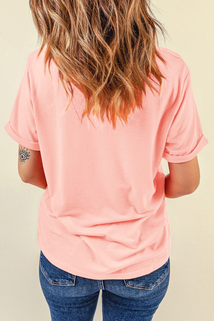 Trendy Boots Graphic T-Shirt with Round Neck & Short Sleeves